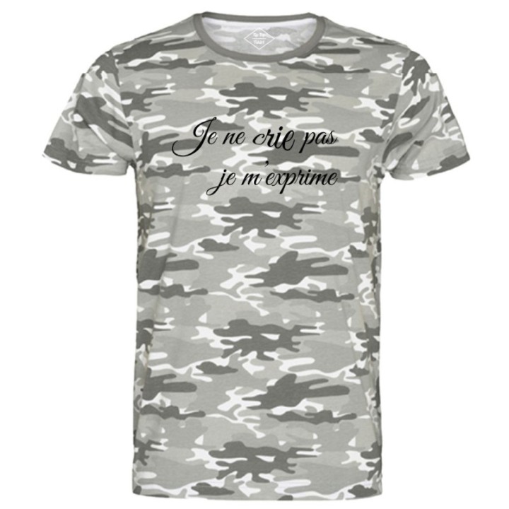 Tip Top Tshirt - T-shirt Homme Je ne crie pas, je m'exprime - Made in France