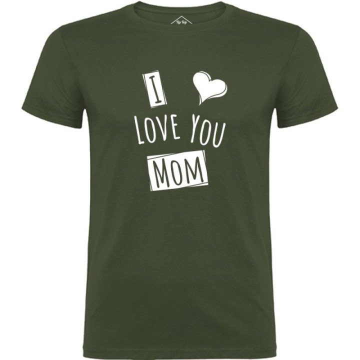 Tip Top Tshirt - T-shirt Homme I love you Mom - Made in France