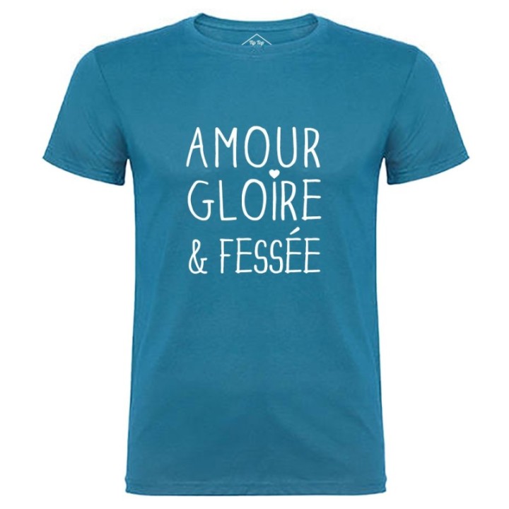 Tip Top Tshirt - T-shirt Homme Amour Gloire et Fessée - Made in France