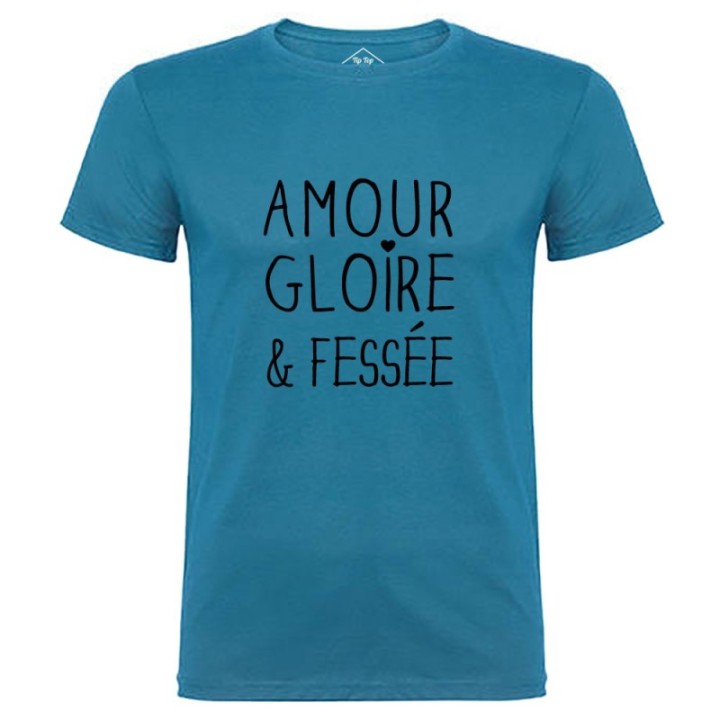 Tip Top Tshirt - T-shirt Homme Amour Gloire et Fessée - Made in France
