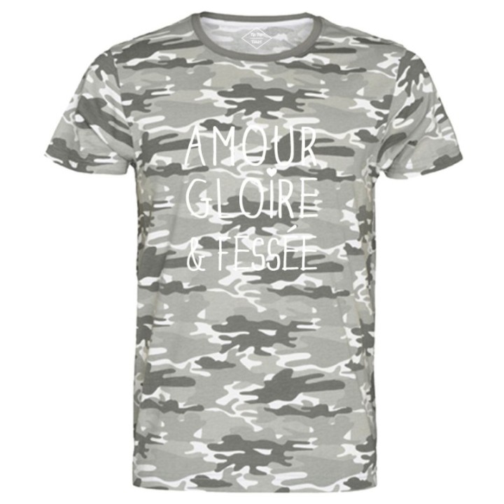 Tip Top Tshirt - T-shirt Homme Amour Gloire et Fessée - Made in France