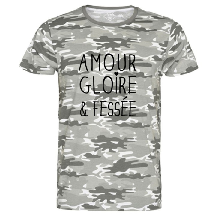 Tip Top Tshirt - T-shirt Homme Amour Gloire et Fessée - Made in France