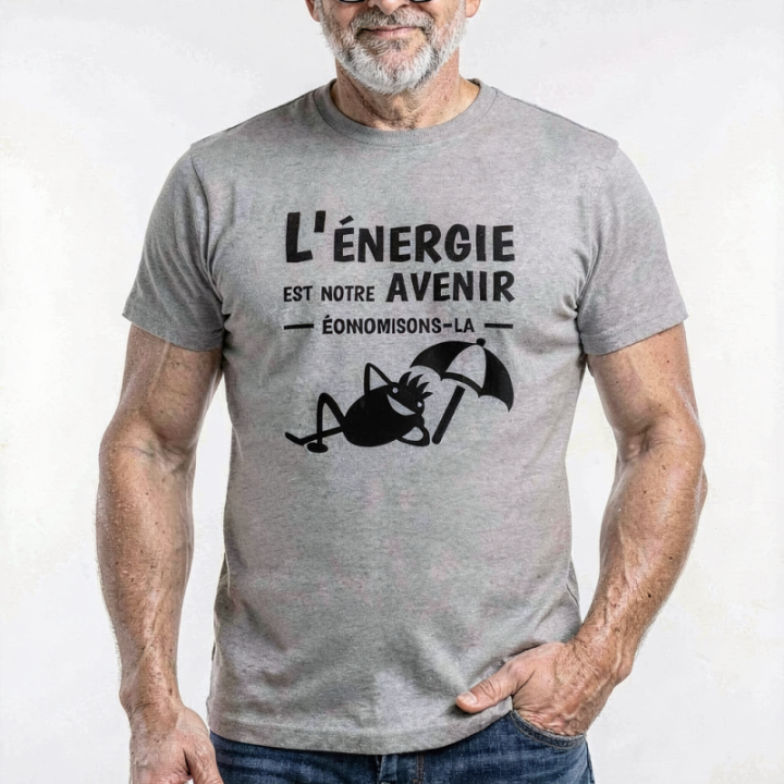 Tip Top Tshirt - T-shirt Homme L'énergie est notre avenir - Made in France