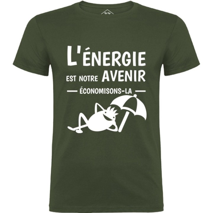 Tip Top Tshirt - T-shirt Homme L'énergie est notre avenir - Made in France