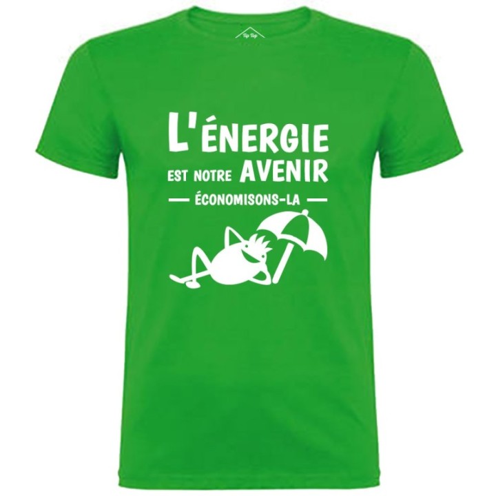 Tip Top Tshirt - T-shirt Homme L'énergie est notre avenir - Made in France