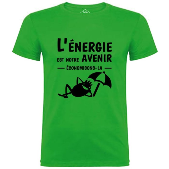 Tip Top Tshirt - T-shirt Homme L'énergie est notre avenir - Made in France