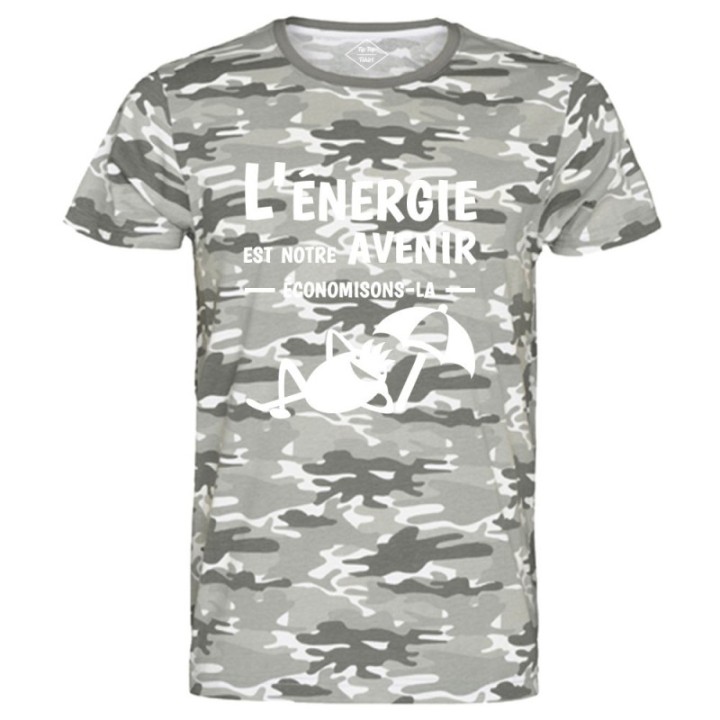 Tip Top Tshirt - T-shirt Homme L'énergie est notre avenir - Made in France