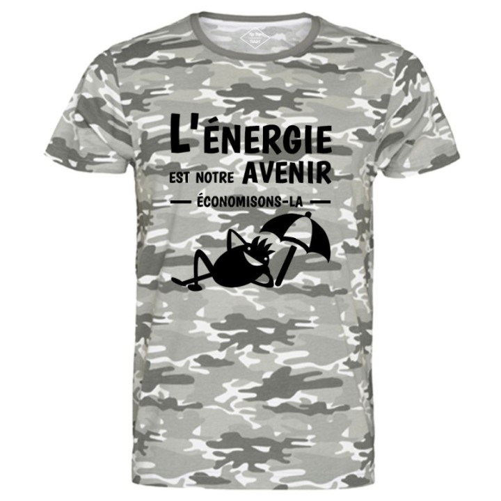 Tip Top Tshirt - T-shirt Homme L'énergie est notre avenir - Made in France