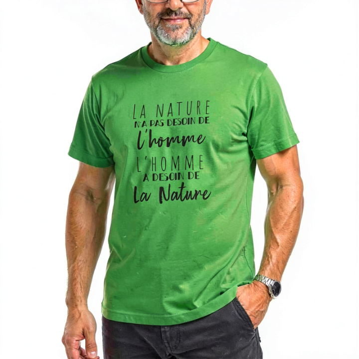 Tip Top Tshirt - T-shirt Homme L'homme et la nature - Made in France