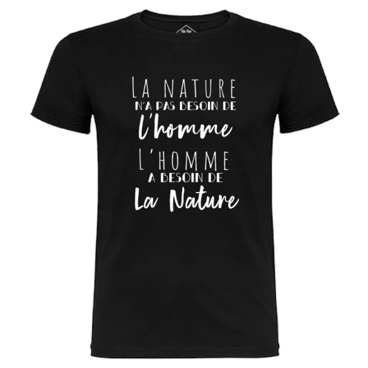 Tip Top Tshirt - T-shirt Homme L'homme et la nature - Made in France