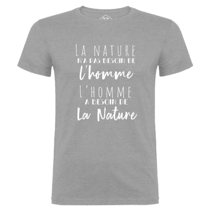 Tip Top Tshirt - T-shirt Homme L'homme et la nature - Made in France