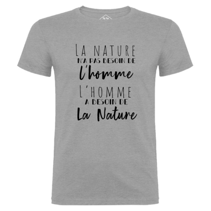 Tip Top Tshirt - T-shirt Homme L'homme et la nature - Made in France