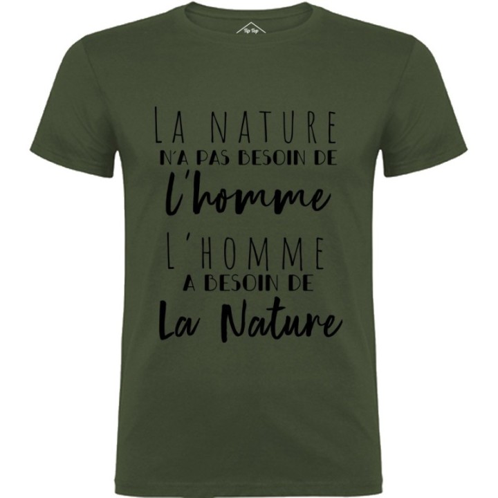 Tip Top Tshirt - T-shirt Homme L'homme et la nature - Made in France