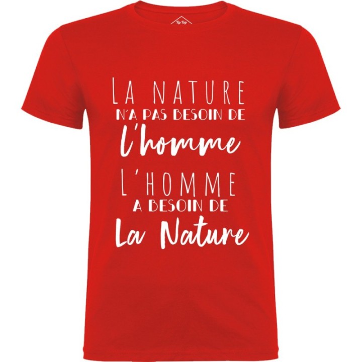 Tip Top Tshirt - T-shirt Homme L'homme et la nature - Made in France