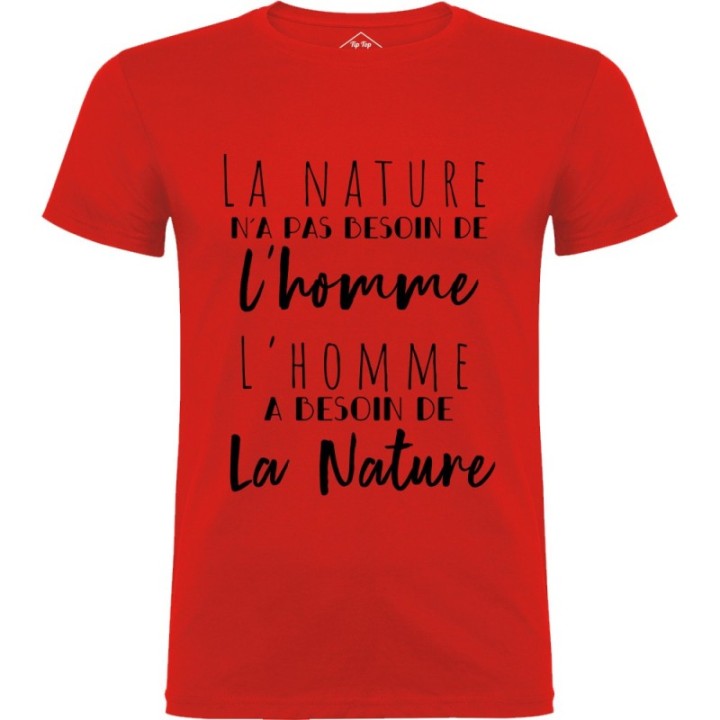 Tip Top Tshirt - T-shirt Homme L'homme et la nature - Made in France