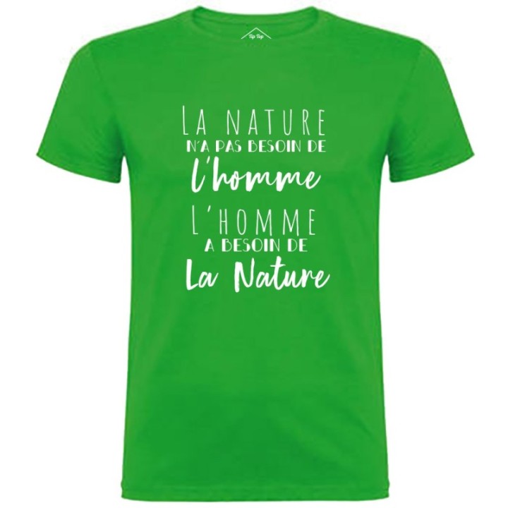 Tip Top Tshirt - T-shirt Homme L'homme et la nature - Made in France