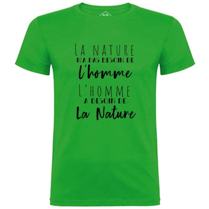 Tip Top Tshirt - T-shirt Homme L'homme et la nature - Made in France