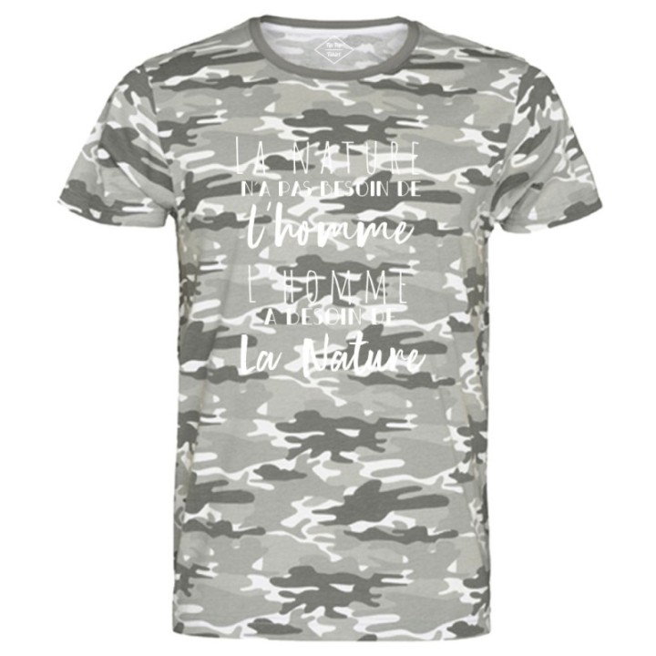 Tip Top Tshirt - T-shirt Homme L'homme et la nature - Made in France