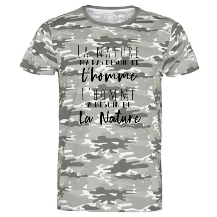 Tip Top Tshirt - T-shirt Homme L'homme et la nature - Made in France
