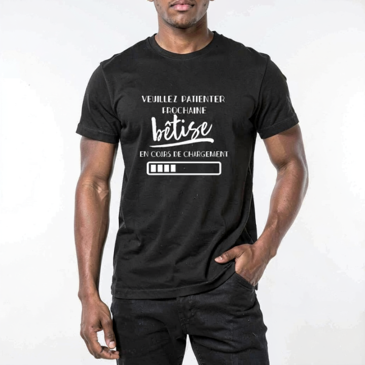 Tip Top Tshirt - T-shirt Homme Bêtise en cours de chargement - Made in France