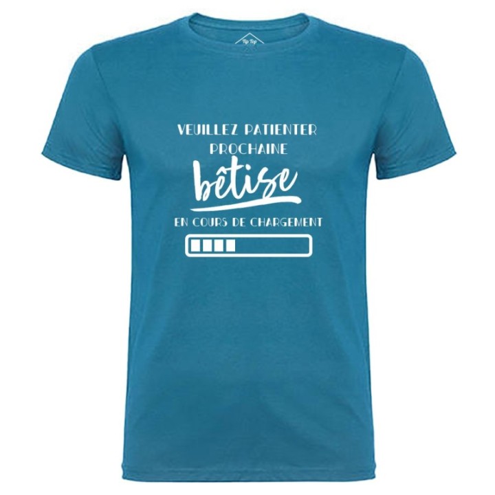 Tip Top Tshirt - T-shirt Homme Bêtise en cours de chargement - Made in France