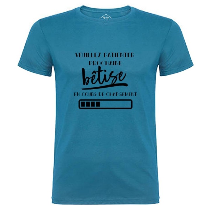 Tip Top Tshirt - T-shirt Homme Bêtise en cours de chargement - Made in France