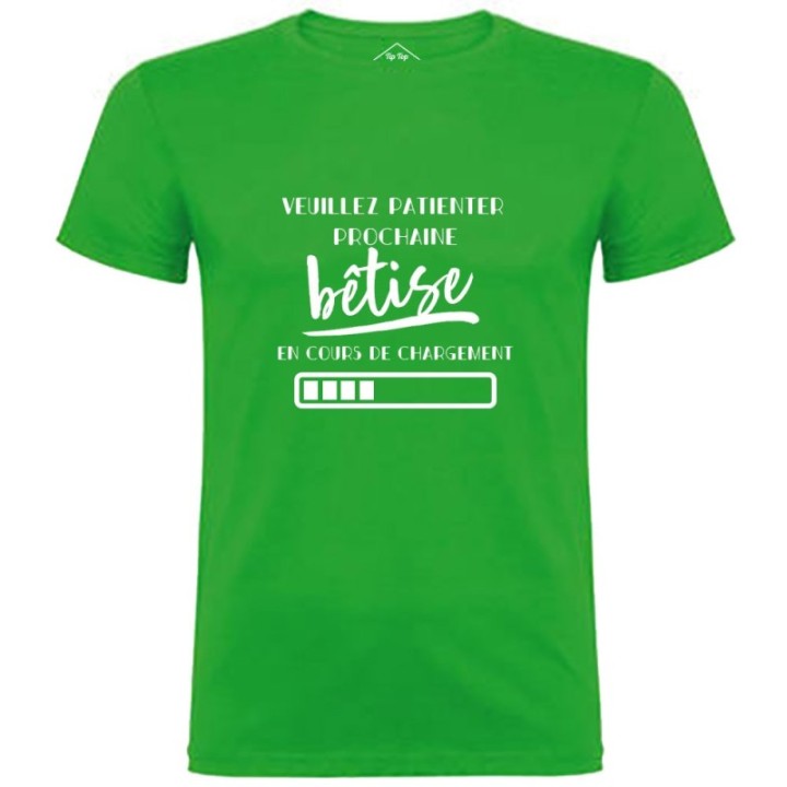 Tip Top Tshirt - T-shirt Homme Bêtise en cours de chargement - Made in France