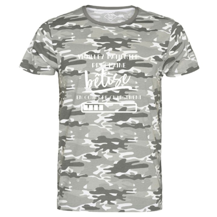 Tip Top Tshirt - T-shirt Homme Bêtise en cours de chargement - Made in France