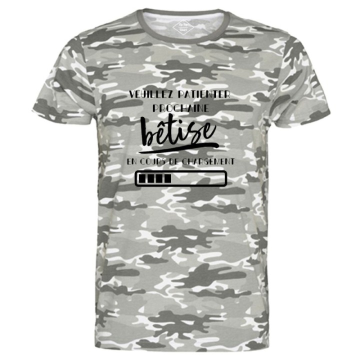 Tip Top Tshirt - T-shirt Homme Bêtise en cours de chargement - Made in France