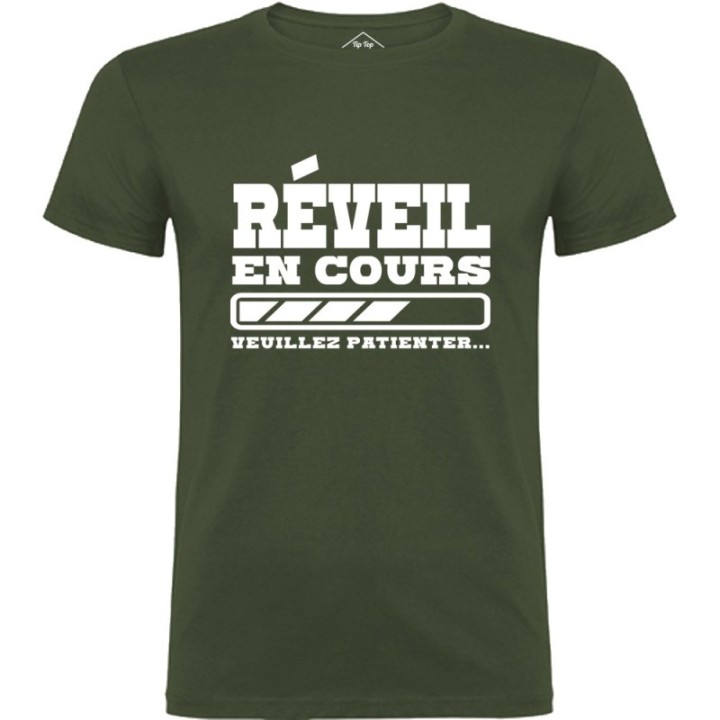 Tip Top Tshirt - T-shirt Homme Réveil en cours - Made in France