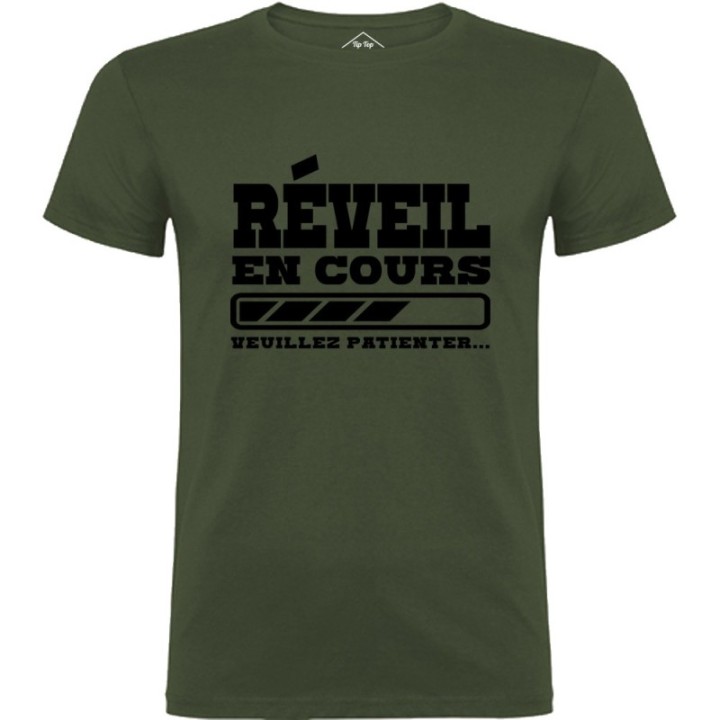 Tip Top Tshirt - T-shirt Homme Réveil en cours - Made in France