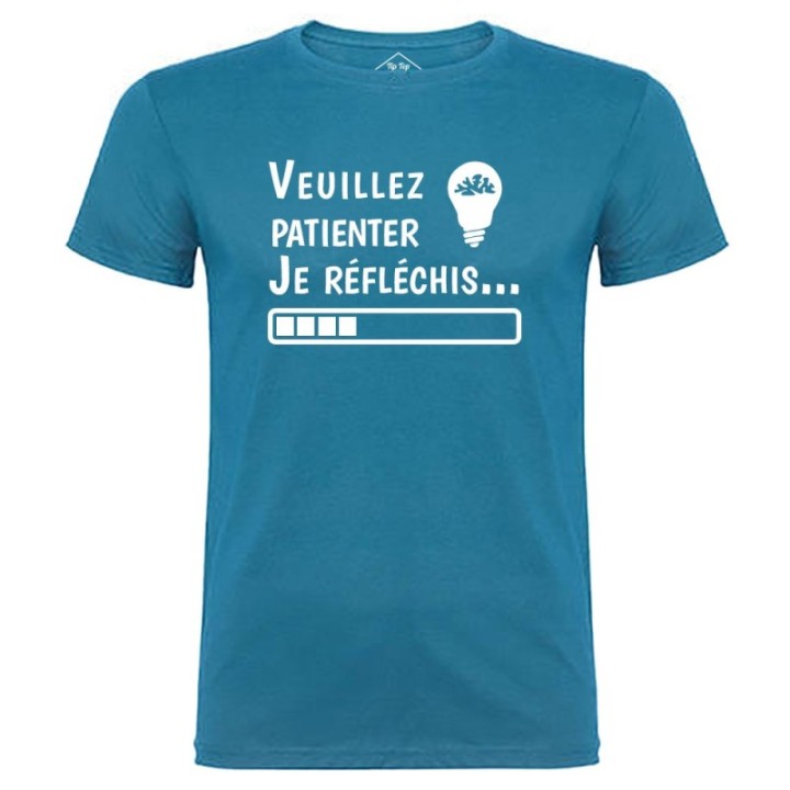 Tip Top Tshirt - T-shirt Homme Je réfléchis - Made in France