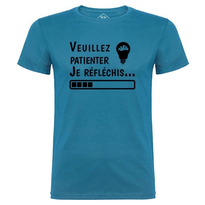 Tip Top Tshirt - T-shirt Homme Je réfléchis - Made in France