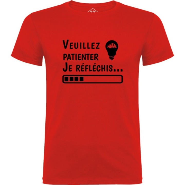 Tip Top Tshirt - T-shirt Homme Je réfléchis - Made in France