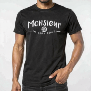Tip Top Tshirt - T-shirt Homme Monsieur je sais tout - Made in France