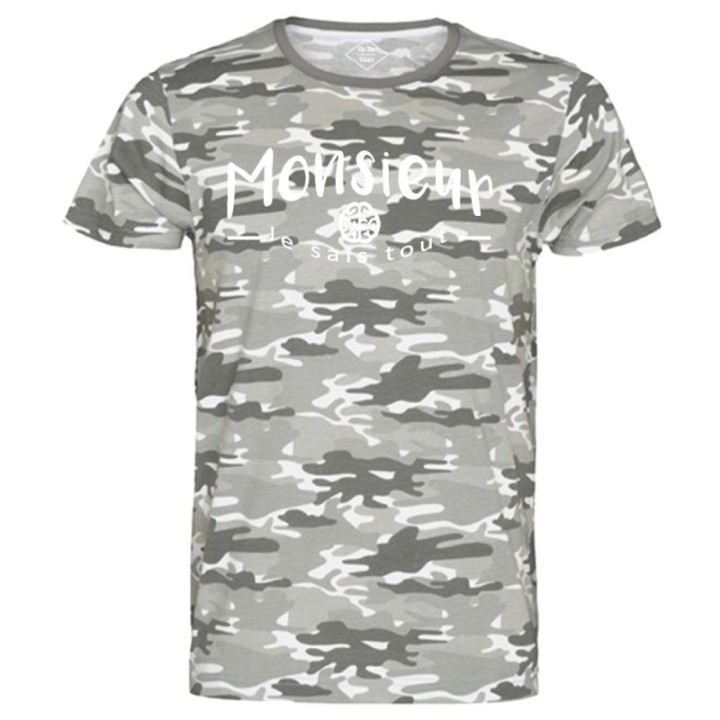 Tip Top Tshirt - T-shirt Homme Monsieur je sais tout - Made in France