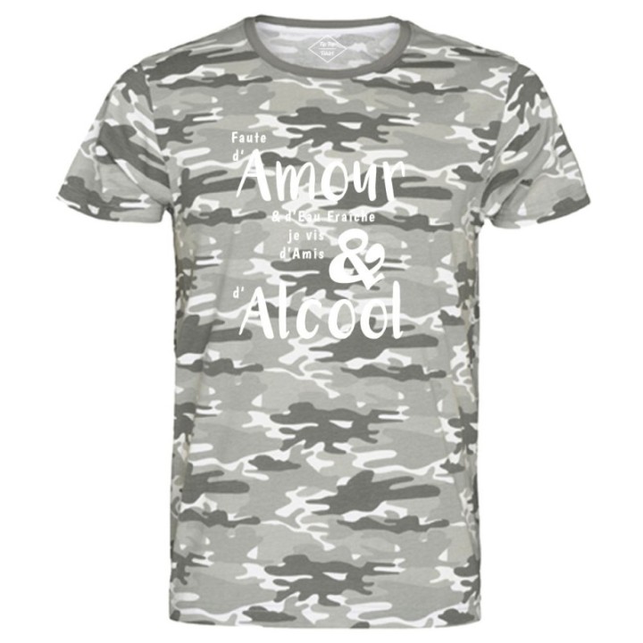 Tip Top Tshirt - T-shirt Homme Amour & Alcool - Made in France