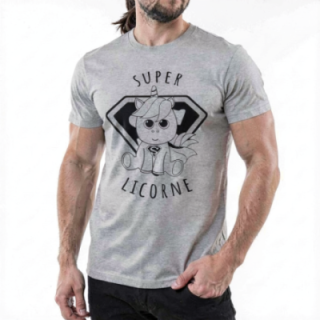 Tip Top Tshirt - T-shirt Homme Super Licorne - Made in France