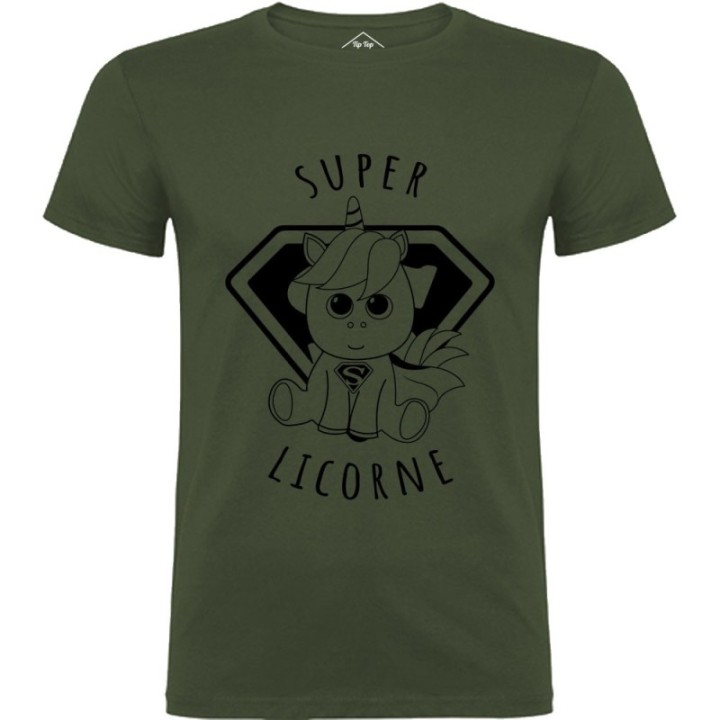 Tip Top Tshirt - T-shirt Homme Super Licorne - Made in France