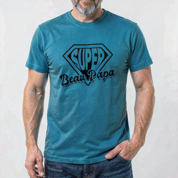 Tip Top Tshirt - T-shirt Homme Super beau-papa - Made in France