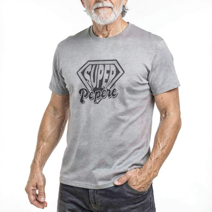 Tip Top Tshirt - T-shirt Homme Super Pépère - Made in France