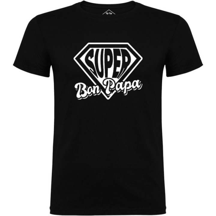 Tip Top Tshirt - T-shirt Homme Super Bon Papa - Made in France