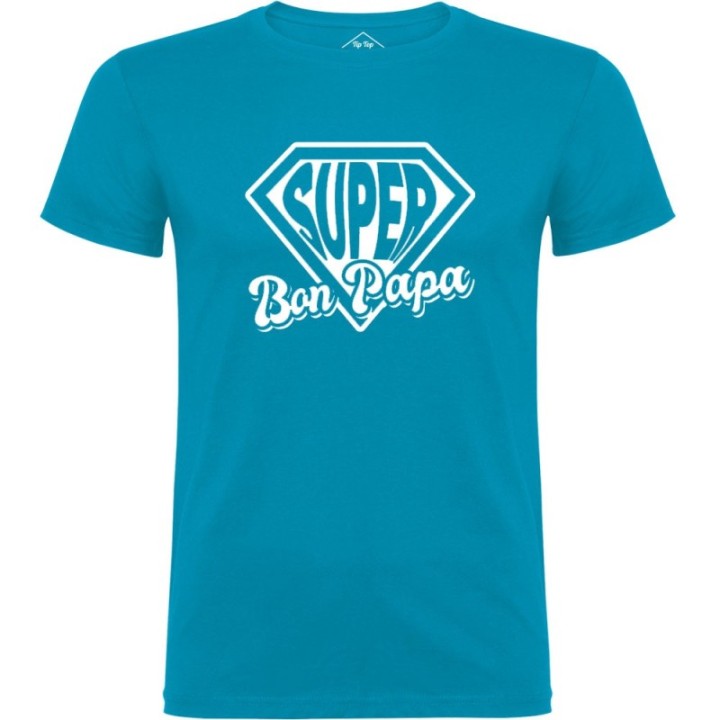 Tip Top Tshirt - T-shirt Homme Super Bon Papa - Made in France