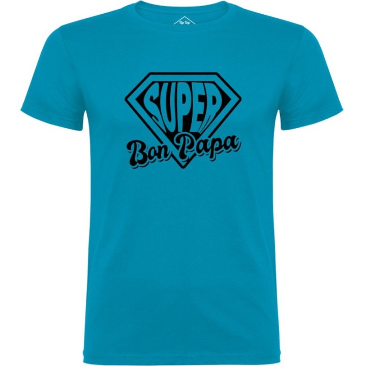 Tip Top Tshirt - T-shirt Homme Super Bon Papa - Made in France