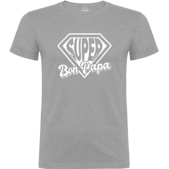 Tip Top Tshirt - T-shirt Homme Super Bon Papa - Made in France