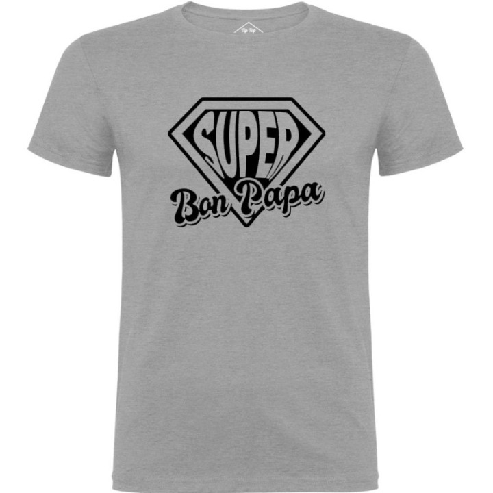 Tip Top Tshirt - T-shirt Homme Super Bon Papa - Made in France
