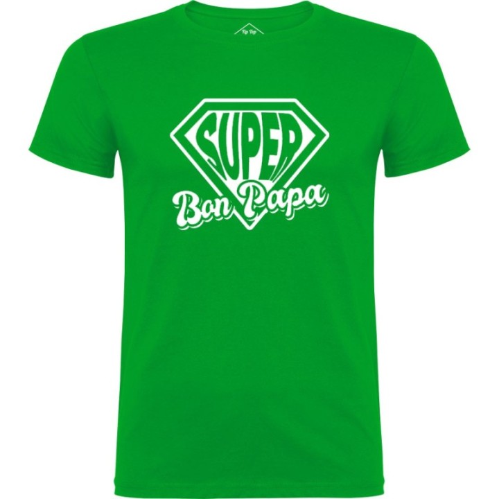 Tip Top Tshirt - T-shirt Homme Super Bon Papa - Made in France