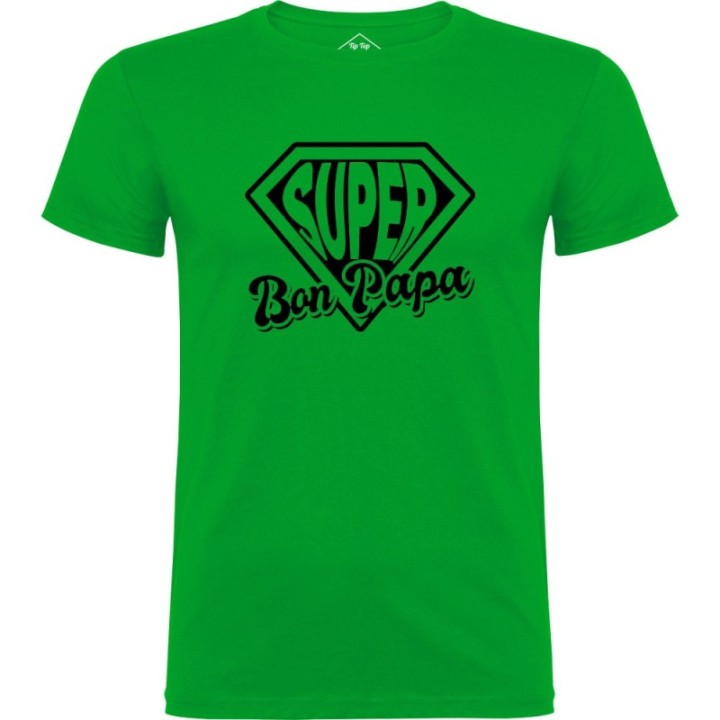 Tip Top Tshirt - T-shirt Homme Super Bon Papa - Made in France