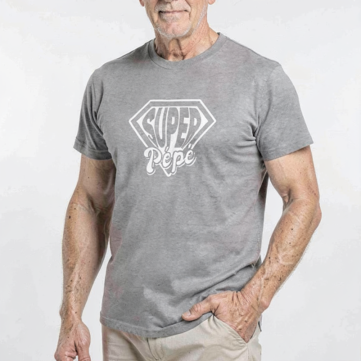 Tip Top Tshirt - T-shirt Homme Super Pépé - Made in France