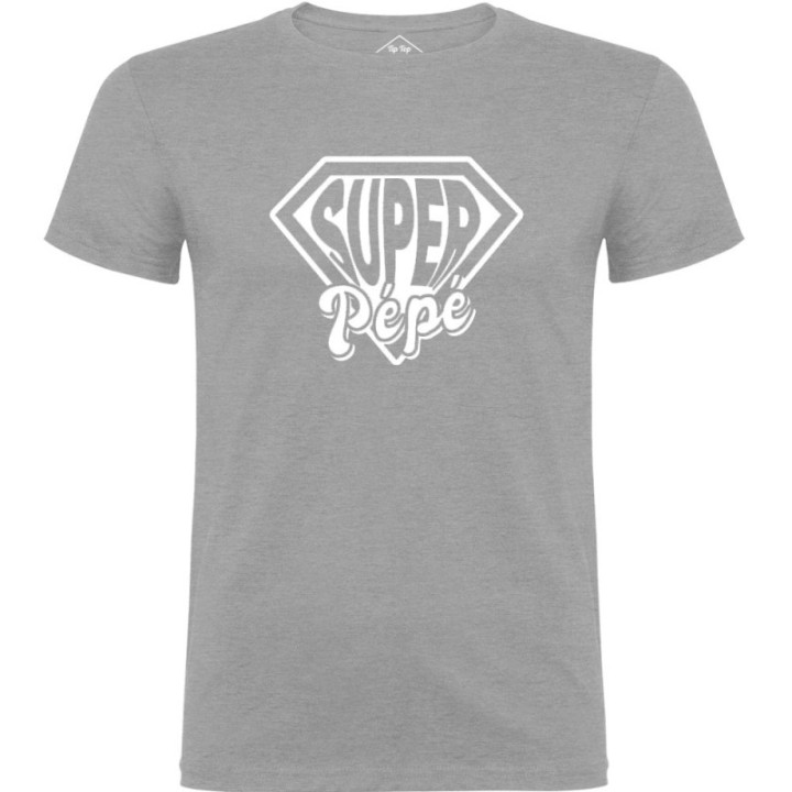 Tip Top Tshirt - T-shirt Homme Super Pépé - Made in France